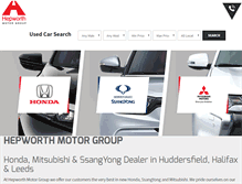 Tablet Screenshot of hepworthmotorgroup.com